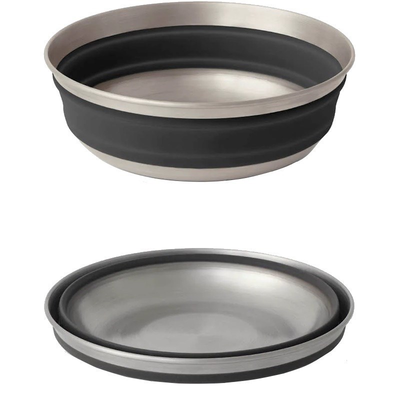 Bol pliable sea to summit detour stainless steel collapsible bowl m noir