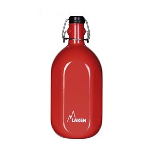 Gourde alu laken 1l rouge avec bouchon