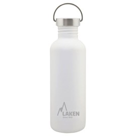 Gourde inox laken basic steel 1l blanch