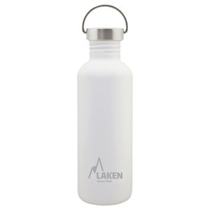 Gourde inox laken basic steel 1l blanch