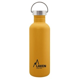 Gourde inox laken basic steel 1l jaune