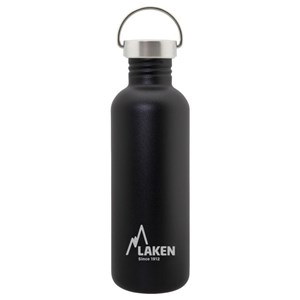 Gourde inox laken basic steel 1l noire