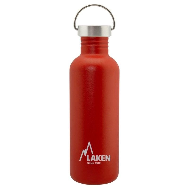 Gourde inox laken basic steel 1l rouge
