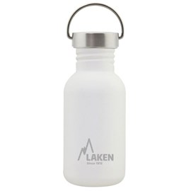 Gourde inox laken basic steel 0,5l blan