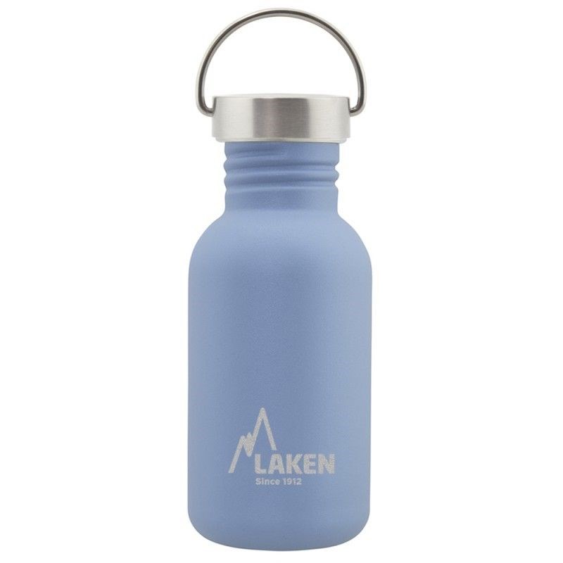 Gourde inox laken basic steel 0,5l bleu