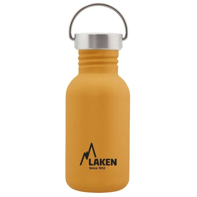 Gourde inox laken basic steel 0,5l jaun
