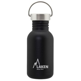 Gourde inox laken basic steel 0,5l noir