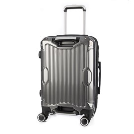 Valise de cabine trolley extensible en matériau léger en abs+pc.