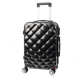 Valise de cabine trolley en matériau léger en abs + pc haute résistance.