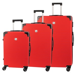 Jeu de 3 valises trolley, en matériau léger abs haute résistance.
