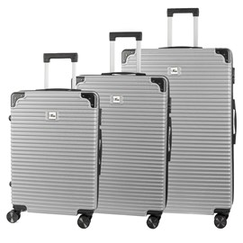 Jeu de 3 valises trolley, en matériau léger abs haute résistance.