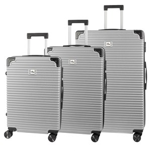 Jeu de 3 valises trolley, en matériau léger abs haute résistance.