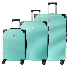 Ensemble de 3 valises trolley, en matériau léger abs haute résistance.