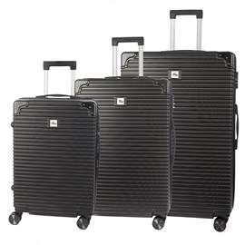 Jeu de 3 valises trolley, en matériau léger abs de haute résistance.