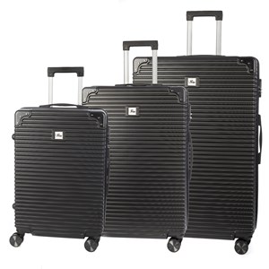 Jeu de 3 valises trolley, en matériau léger abs de haute résistance.
