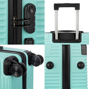 Valise de cabine trolley en matériau léger en abs de haute résistance.