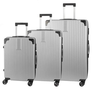 Jeu de 3 valises trolley, en matériau léger abs de haute résistance.