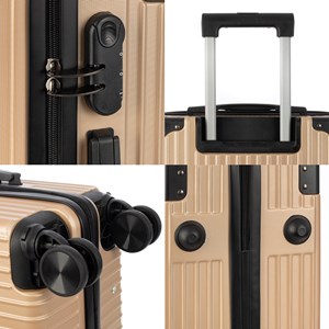 Valise cabine trolley en matériau léger en abs haute résistance.