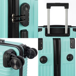 Valise grand volume trolley rigide ultraléger, en abs haute résistance.