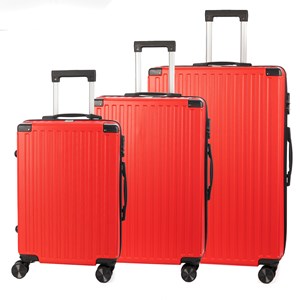 Jeu de 3 valises trolley, en matériau léger abs haute résistance.