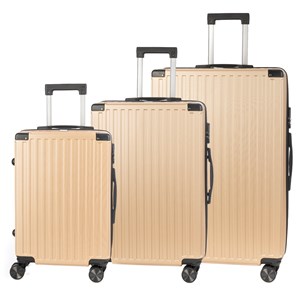 Jeu de 3 valises trolley, en matériau léger abs haute résistance.