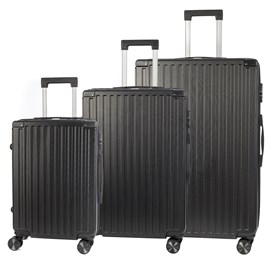 Jeu de 3 valises trolley, en matériau léger abs haute résistance.