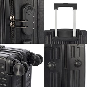Valise de cabine trolley en matériau léger abs haute résistance.