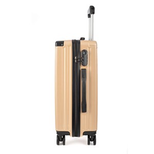 Valise grande capacité trolley rigide ultralégère, en abs haute résistance.