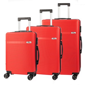 Jeu de 3 valises trolley, en matériau léger abs haute résistance.