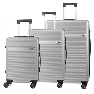 Jeu de 3 valises trolley, en matériau léger abs de haute résistance.