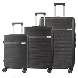 Jeu de 3 valises trolley, en matériau léger abs haute résistance.
