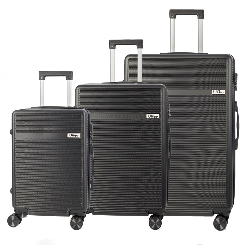 Jeu de 3 valises trolley, en matériau léger abs haute résistance.