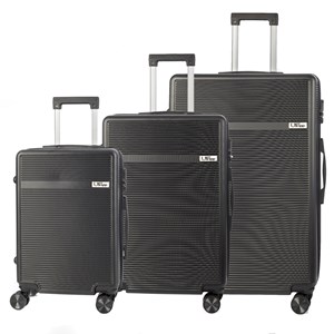 Jeu de 3 valises trolley, en matériau léger abs haute résistance.
