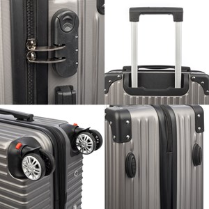 Valise de cabine trolley en matériau léger abs haute résistance.