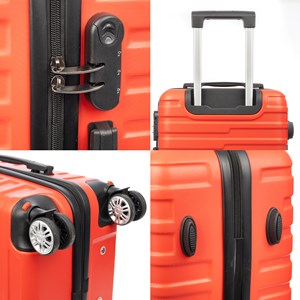 Valise de cabine trolley en matériau léger abs de haute résistance.