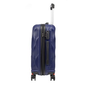 Valise de cabine trolley en matériau léger en abs haute résistance.