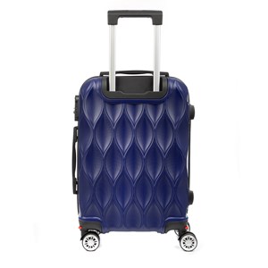 Valise de cabine trolley en matériau léger en abs haute résistance.