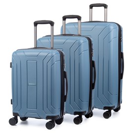 Jeu de 3 valises trolley extensibles en pp résistant aux chocs.