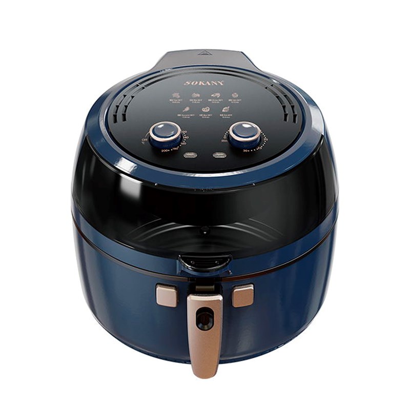 Friteuse à air de 8 litres avec température réglable.