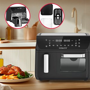 Friteuse à air et four avec une capacité de 12,5l.