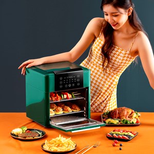 Friteuse à air multifonctionnelle de 1350w, capacité de 12l.