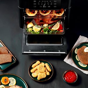 Friteuse à air multifonctionnelle de 1350w, capacité de 12l.