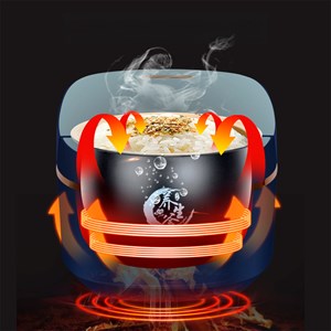 Cuiseur à riz électrique à chaleur tridimensionnelle et 900w.