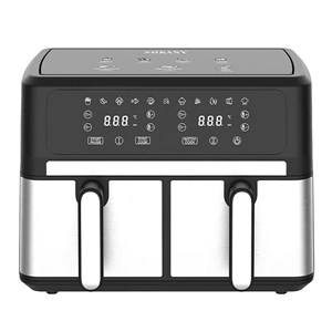 Friteuse à air sans huile de 3000w double panier.