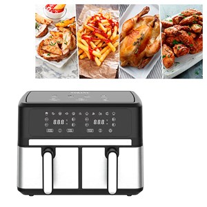 Friteuse à air sans huile de 3000w double panier.