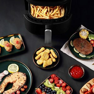 Friteuse à air  8l, 1400w. Panneau tactile, 8 programmes de cuisson.