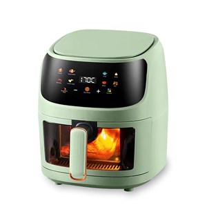 Friteuse à air 8l, 1400w, avec fenêtre de visualisation. Panneau tactile.