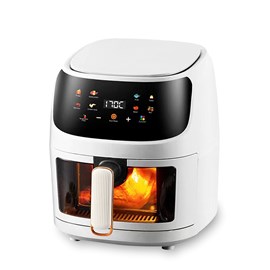 Friteuse à air 8l, 1400w, avec fenêtre de visualisation. Panneau tactile.