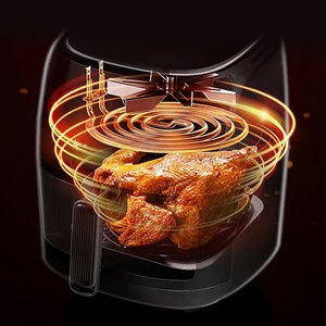 Friteuse à air 8l, 1400w, avec fenêtre de visualisation. Panneau tactile.