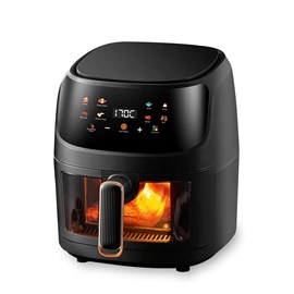 Friteuse à air 8l, 1400w, avec fenêtre de visualisation. Panneau tactile.